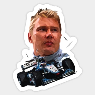 Mika Hakkinen Low Poly V2 Sticker